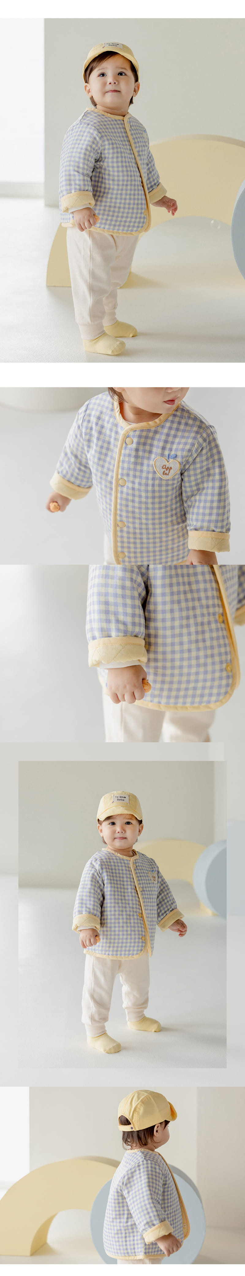 Kids Clara - Korean Baby Fashion - #babyclothing - Eulian Quilting Reversible Baby Jacket - 2