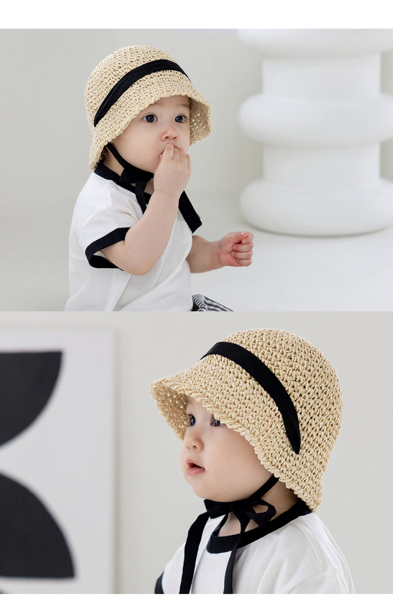Kids Clara - Korean Baby Fashion - #babyboutiqueclothing - Torry Baby Straw Bucket Hat - 4