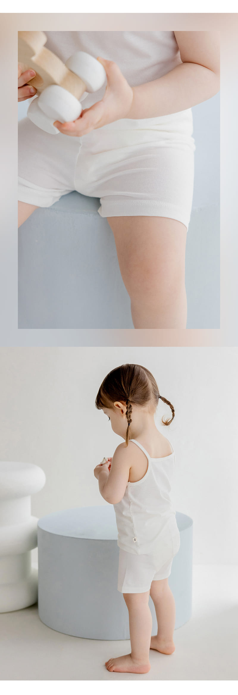 Kids Clara - Korean Baby Fashion - #babyclothing - Pure Basic Short Leggings - 5
