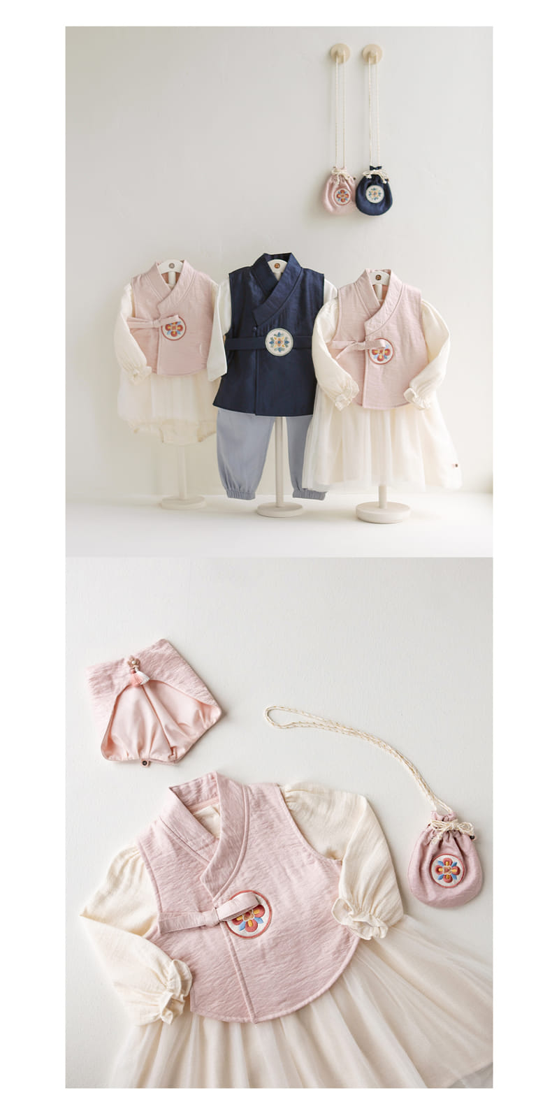 Kids Clara - Korean Baby Fashion - #babyfashion - Gaonnuri One-Piece Hanbok Set - 3
