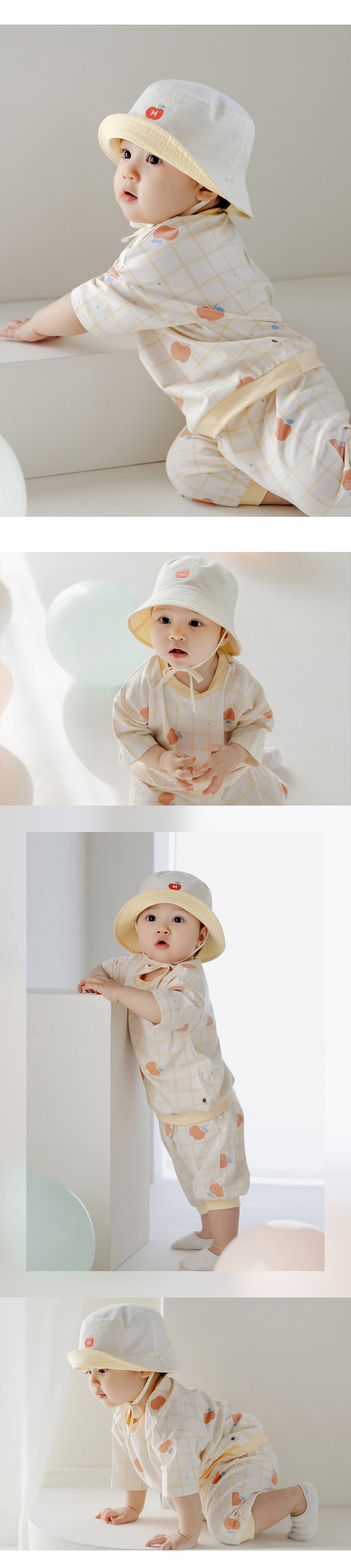 Kids Clara - Korean Baby Fashion - #babyclothing - Putto Baby Short Top Bottom Set - 4