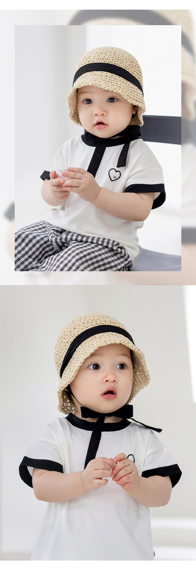 Kids Clara - Korean Baby Fashion - #babyfashion - Torry Baby Straw Bucket Hat - 5