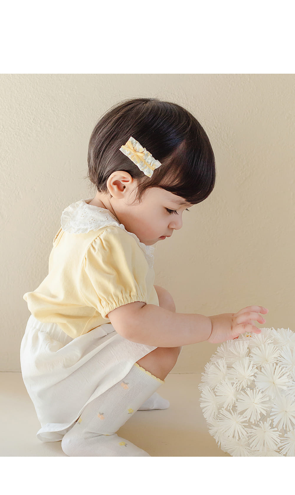 Kids Clara - Korean Baby Fashion - #babyfashion - Lian Baby Ticking Set (5ea1set)