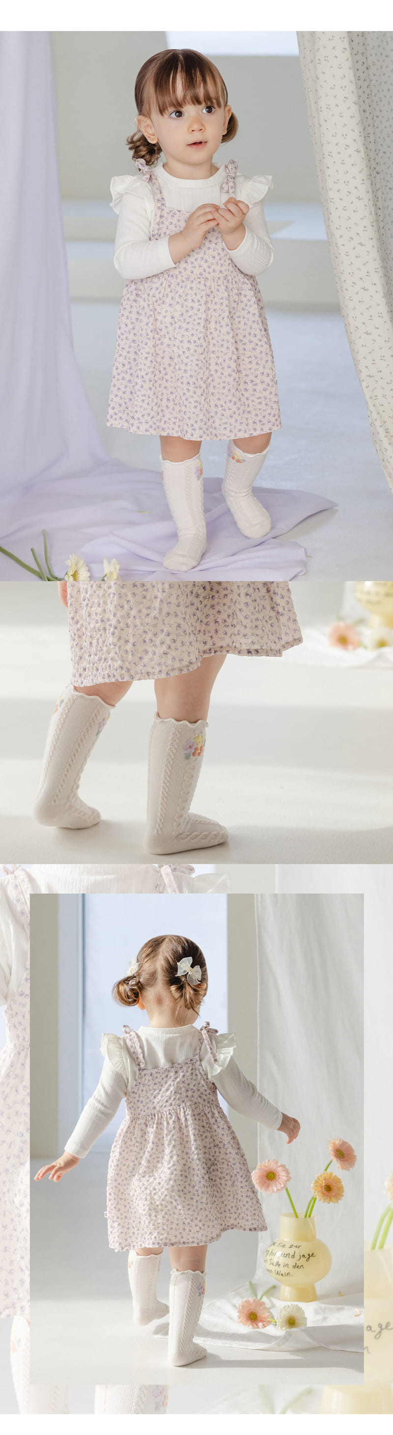 Kids Clara - Korean Baby Fashion - #babyfever - Mila Baby Knee Socks (5ea 1set) - 2