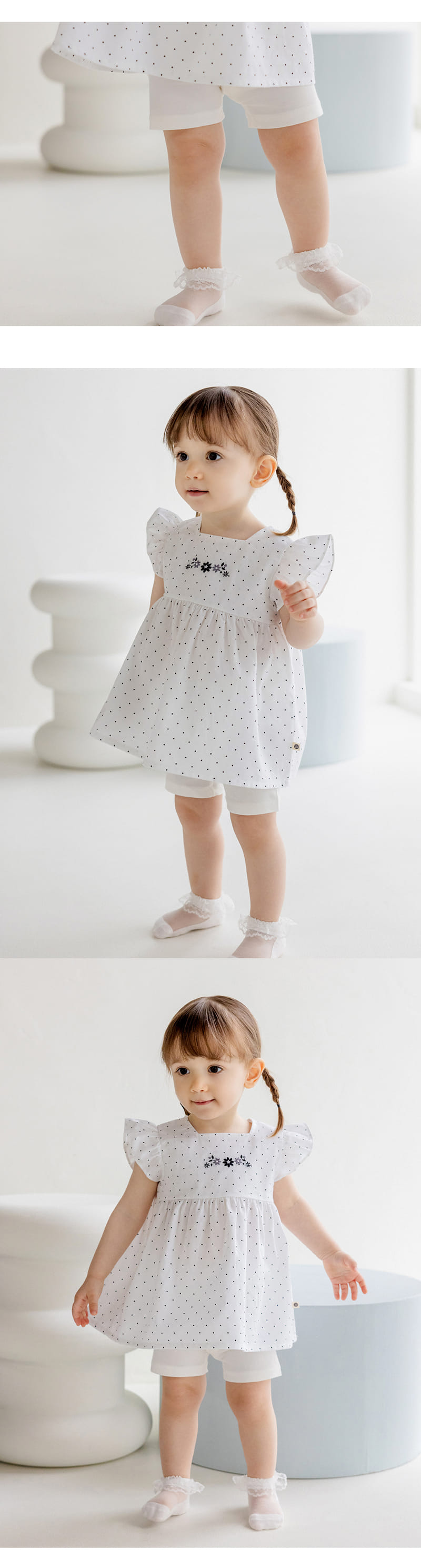 Kids Clara - Korean Baby Fashion - #babyfever - Pure Basic Short Leggings - 7