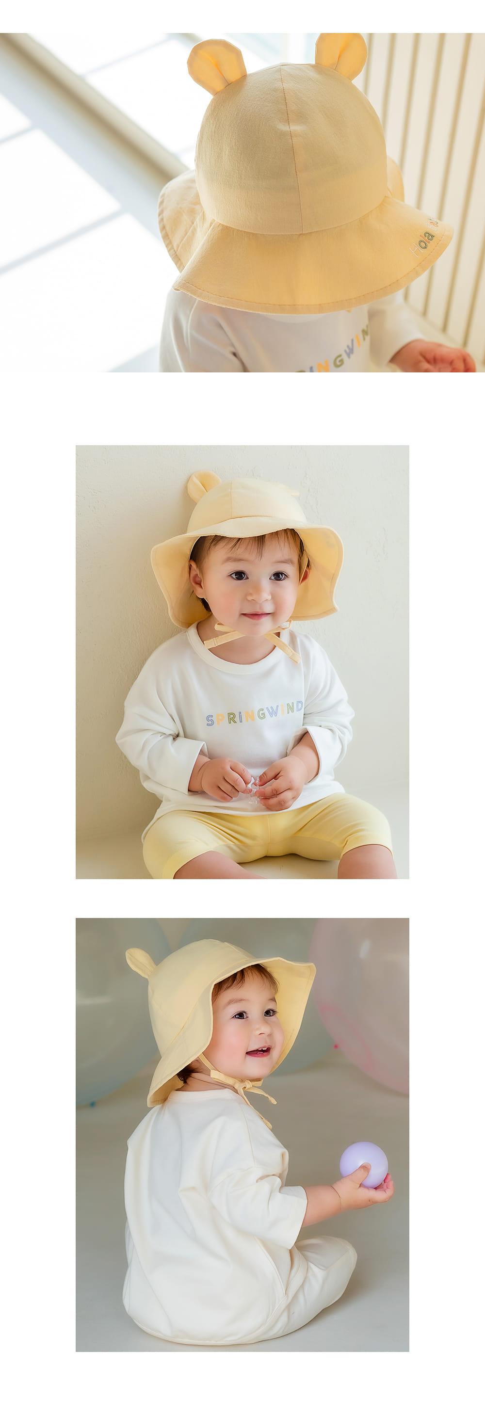 Kids Clara - Korean Baby Fashion - #babyfever - Baby Boo Baby Sun Hat - 7
