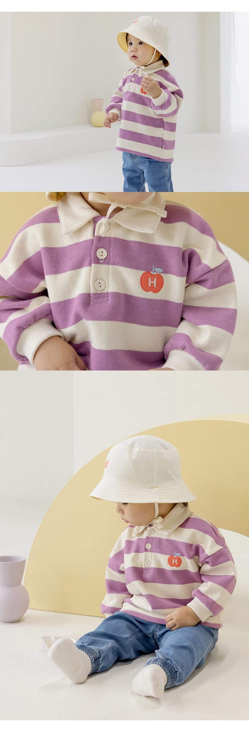 Kids Clara - Korean Baby Fashion - #babygirlfashion - Miela Baby Sweatshirt - 6