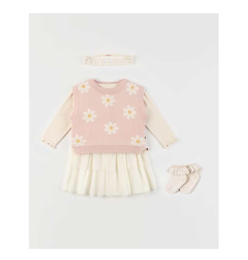 Kids Clara - Korean Baby Fashion - #babygirlfashion - Floelle Knit Baby Vest - 3