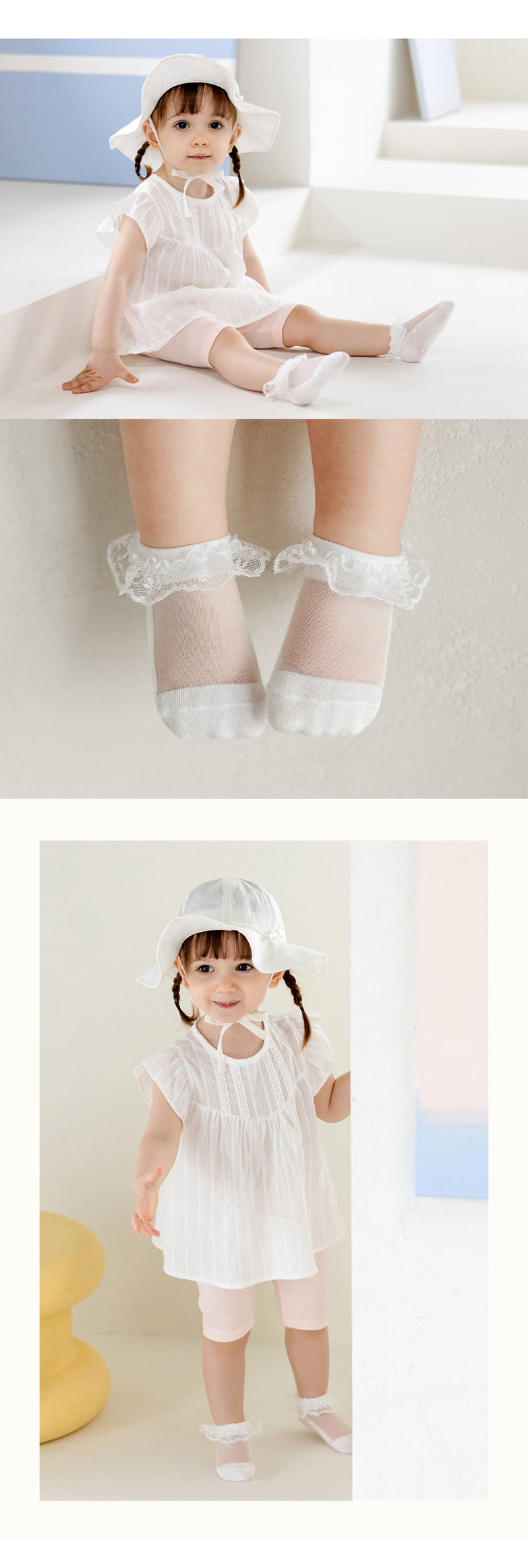 Kids Clara - Korean Baby Fashion - #babyfever - Lini Ice Baby Socks (5ea1set) - 4