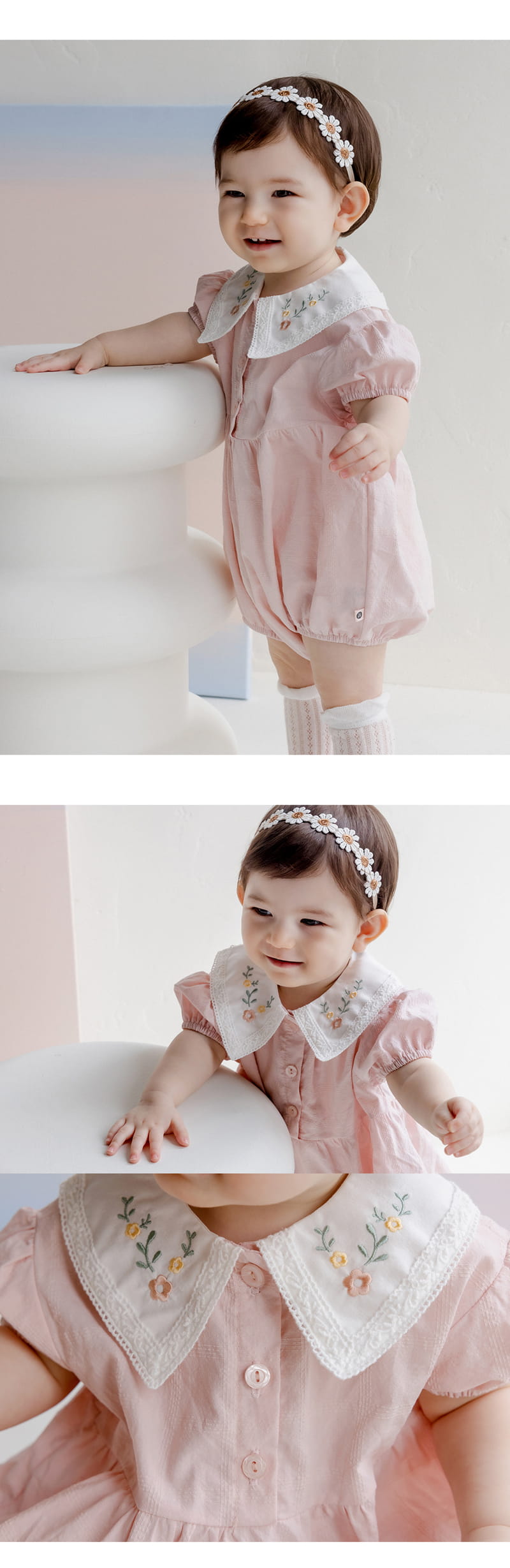 Kids Clara - Korean Baby Fashion - #babyfever - Lover Body Suit - 4