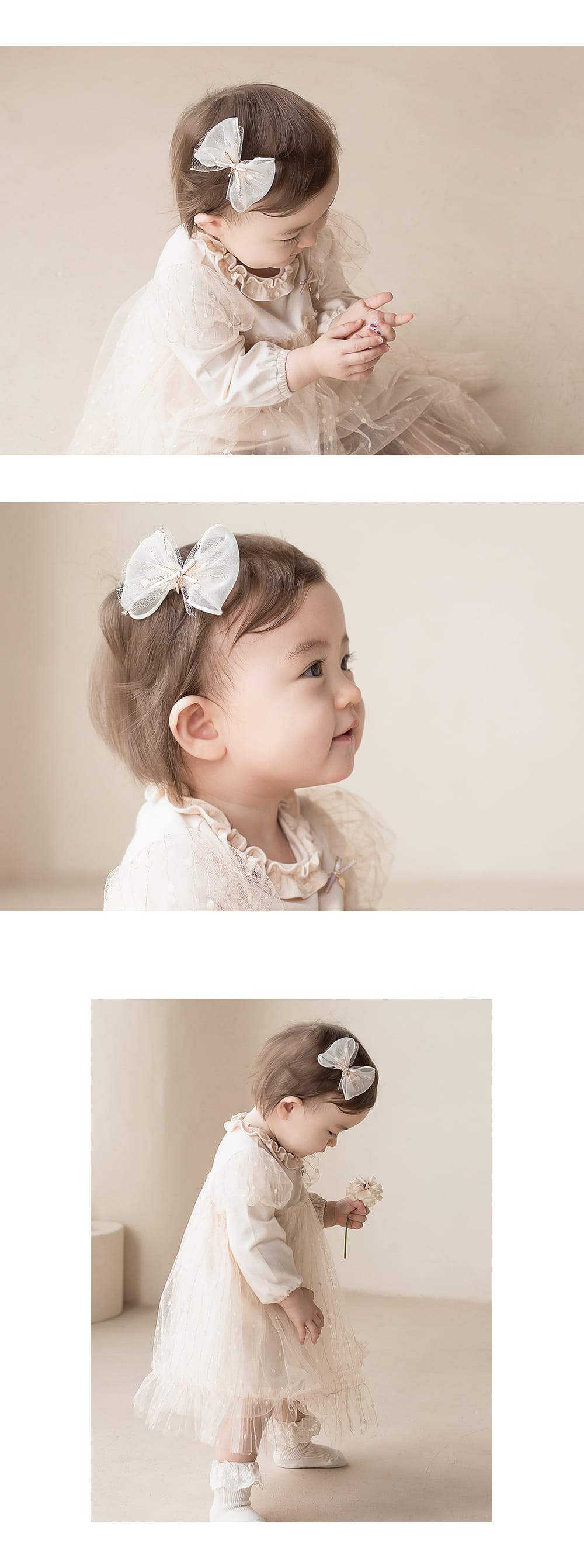 Kids Clara - Korean Baby Fashion - #babygirlfashion - Lily Baby Hait Pin ( 5ea1set) - 3