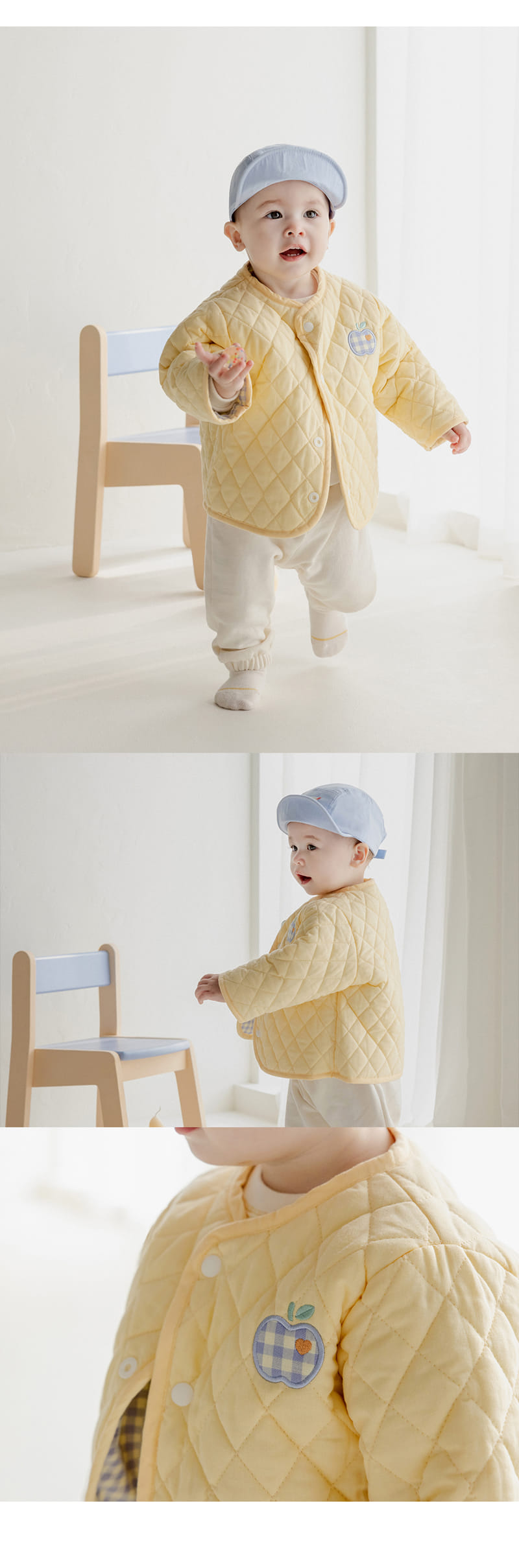Kids Clara - Korean Baby Fashion - #babylifestyle - Eulian Quilting Reversible Baby Jacket - 6