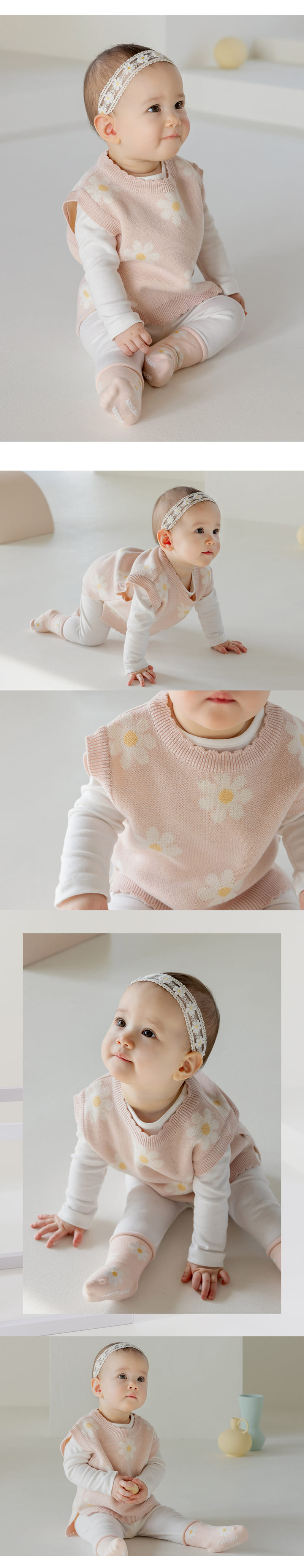 Kids Clara - Korean Baby Fashion - #babygirlfashion - Floelle Knit Baby Vest - 4