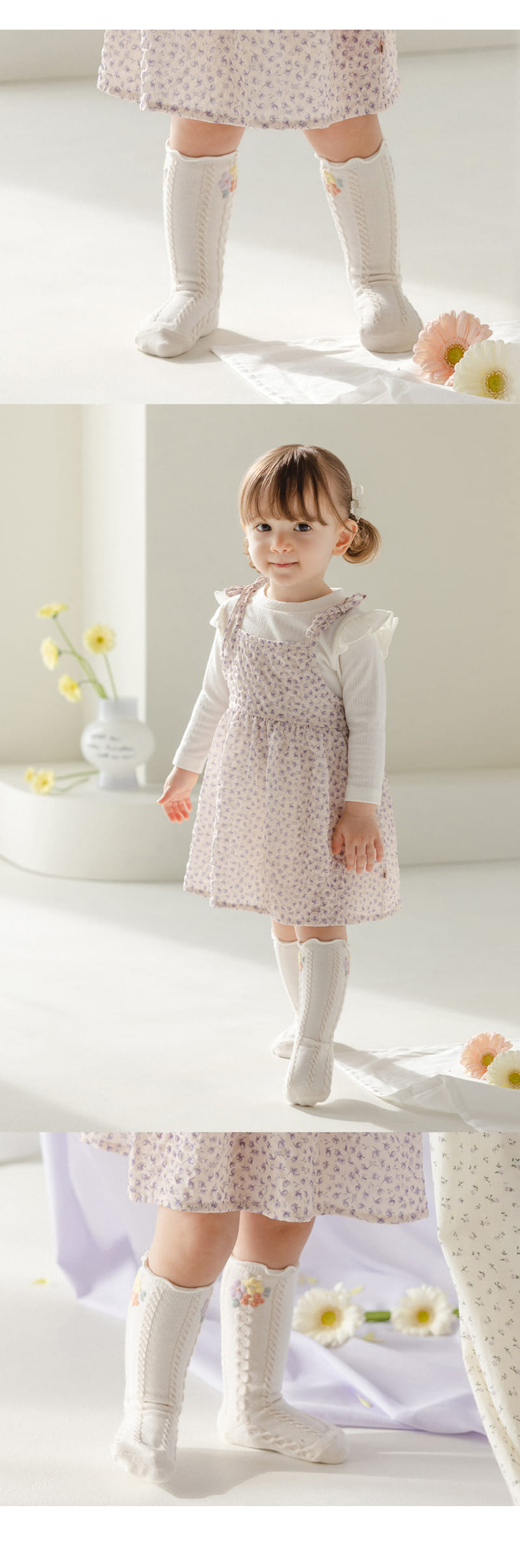 Kids Clara - Korean Baby Fashion - #babygirlfashion - Mila Baby Knee Socks (5ea 1set) - 4