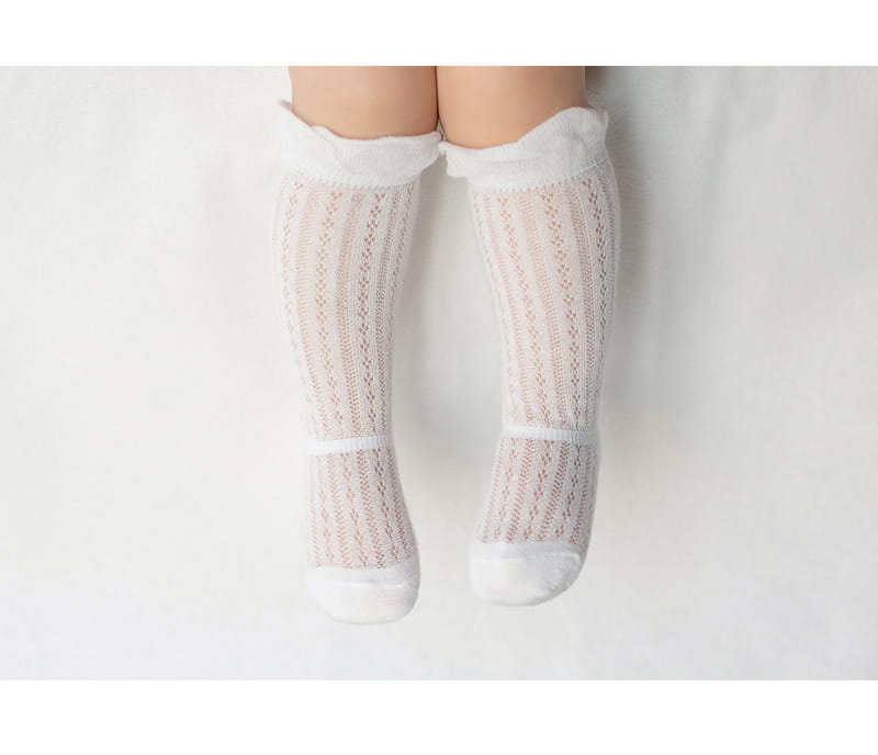 Kids Clara - Korean Baby Fashion - #babylifestyle - Sylvie Ice Baby Knee Socks (5ea 1set) - 5