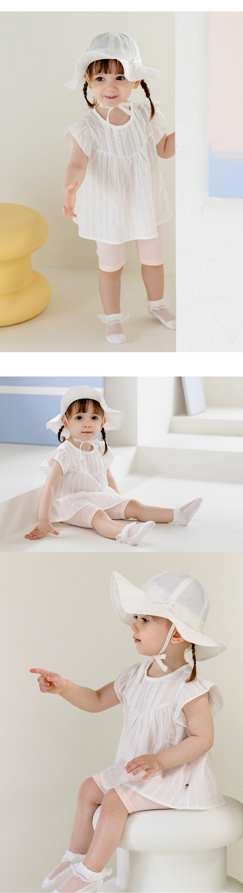 Kids Clara - Korean Baby Fashion - #babylifestyle - Pure Basic Baby Half Leggings - 10
