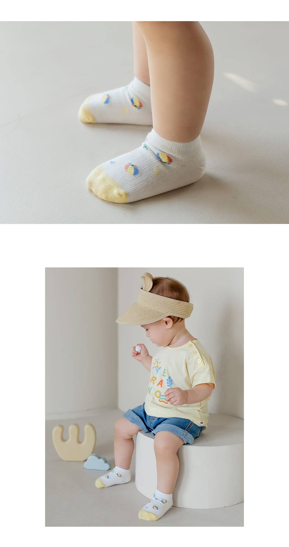 Kids Clara - Korean Baby Fashion - #babylifestyle - Bello Summer Baby Socks (5ea1set) - 3