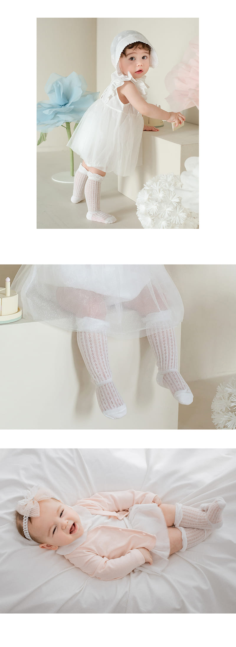 Kids Clara - Korean Baby Fashion - #babyoninstagram - Sylvie Ice Baby Knee Socks (5ea 1set) - 6