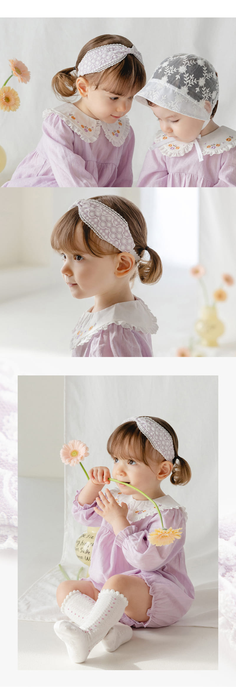Kids Clara - Korean Baby Fashion - #babyootd - Kayla Baby Hair Band (5ea 1set) - 2