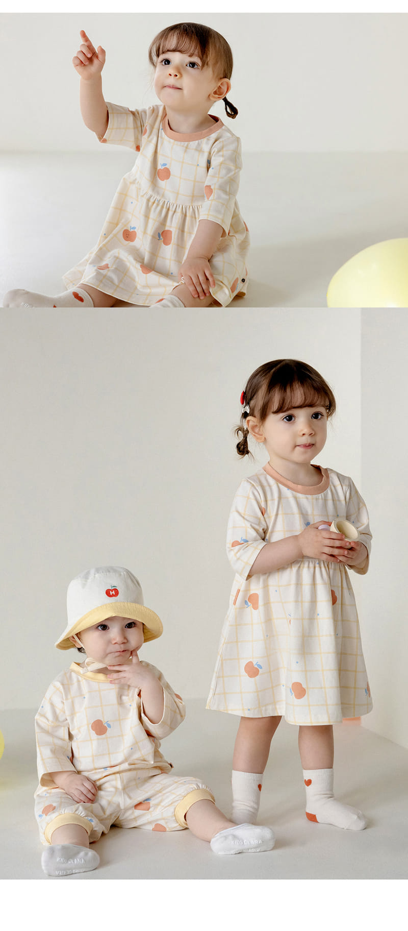 Kids Clara - Korean Baby Fashion - #babyootd - Puttp Baby Short One-Piece - 8