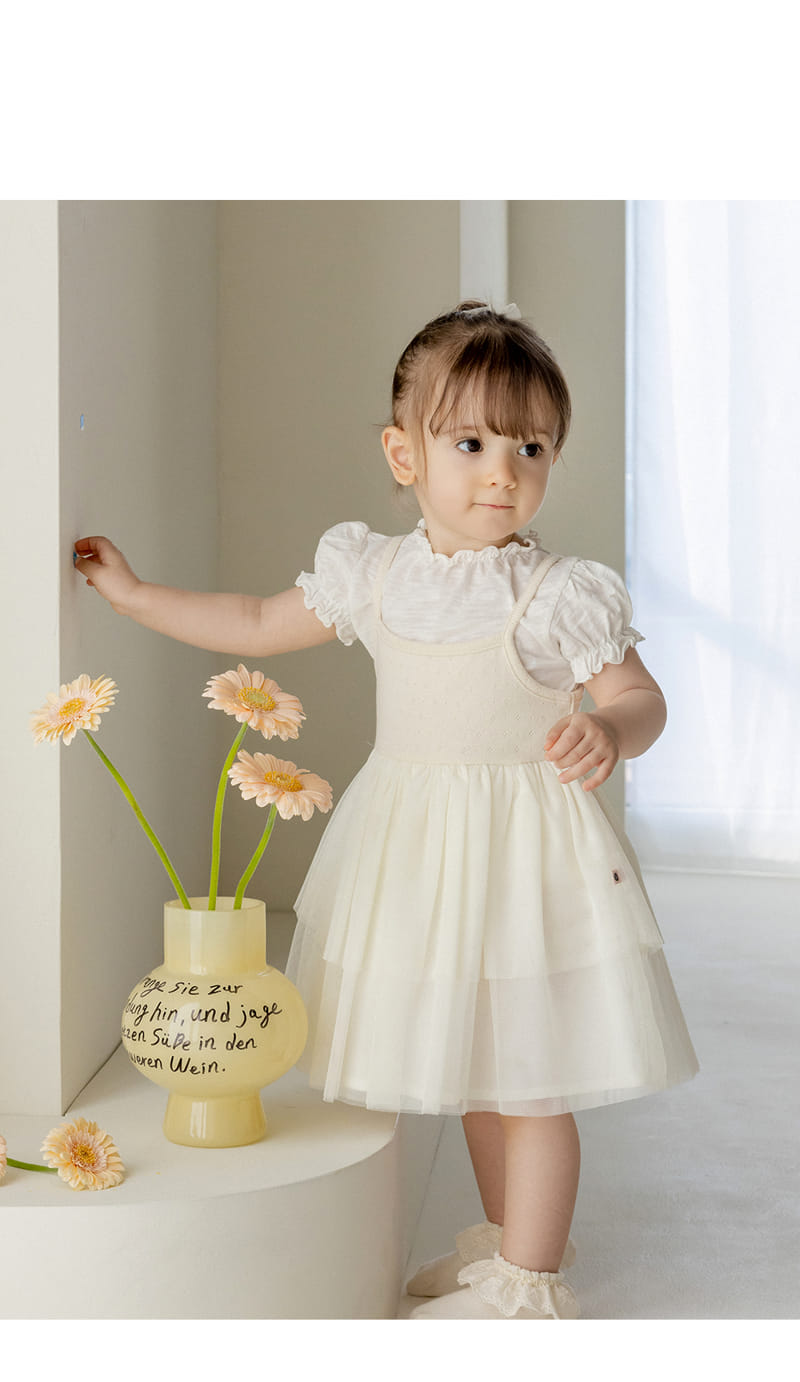 Kids Clara - Korean Baby Fashion - #babyootd - Shany Puff Baby Short Sleeve Tee