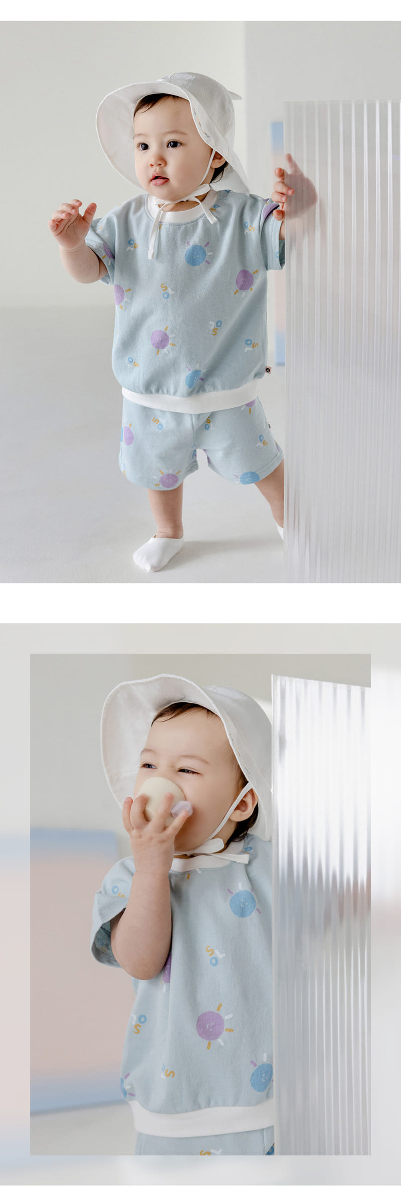 Kids Clara - Korean Baby Fashion - #babyootd - Joyce Baby Top Bottom Set - 8