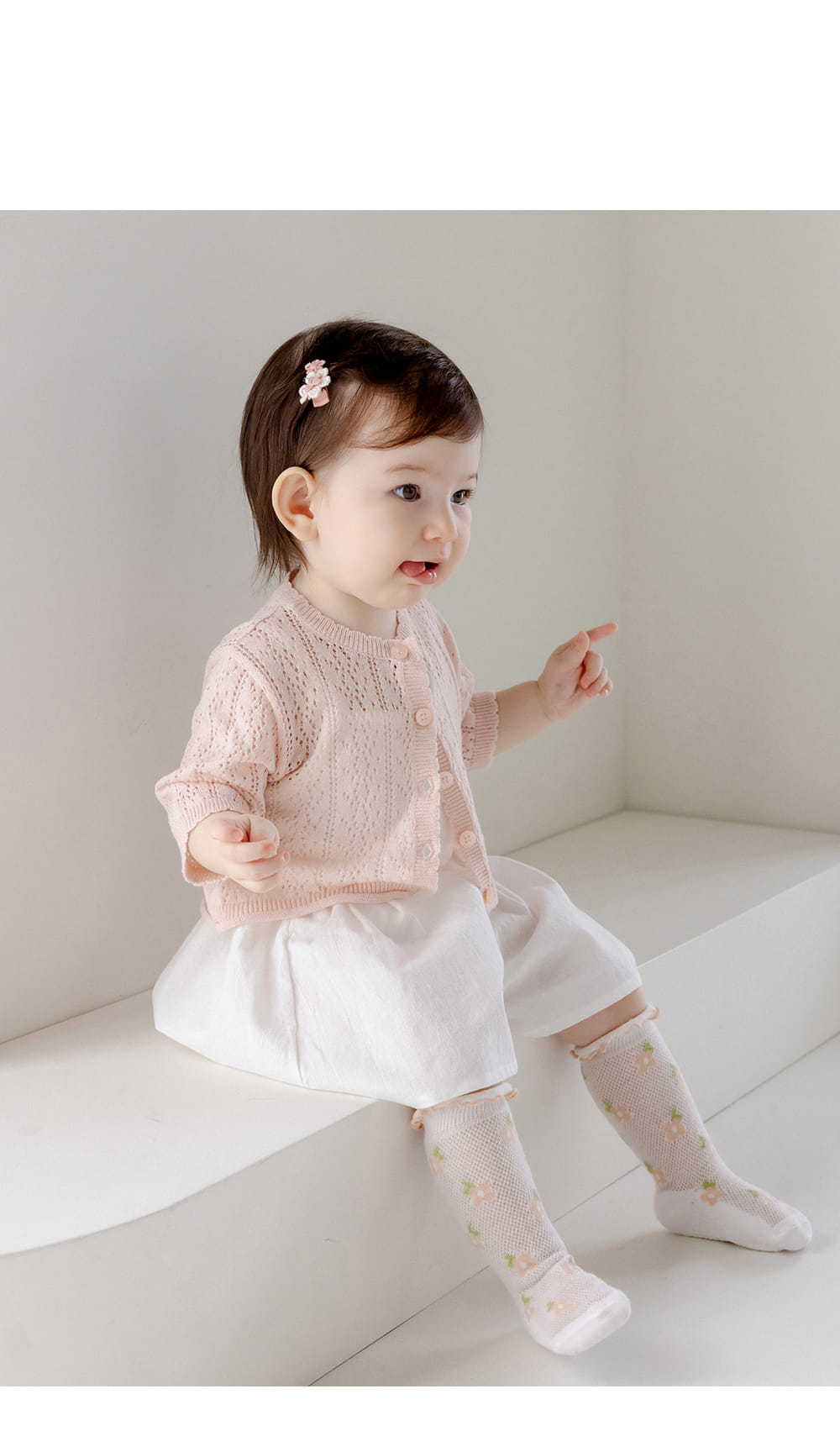 Kids Clara - Korean Baby Fashion - #babyootd - Viviana Ice Baby Knee Socks (5ea 1set)