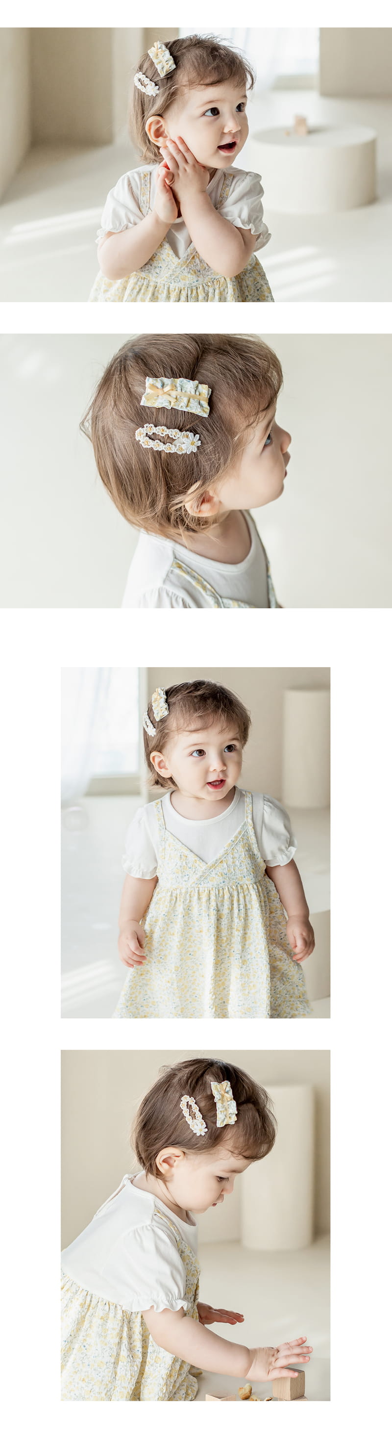 Kids Clara - Korean Baby Fashion - #babyootd - Lian Baby Ticking Set (5ea1set) - 6