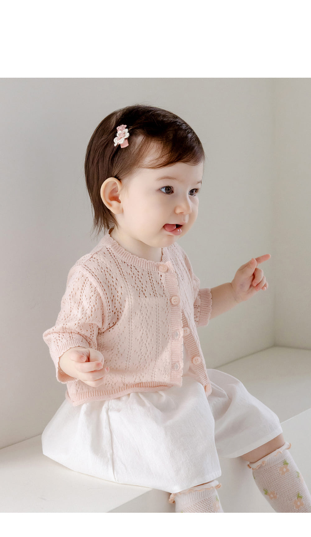 Kids Clara - Korean Baby Fashion - #babyootd - Are Knit Baby Cardigan