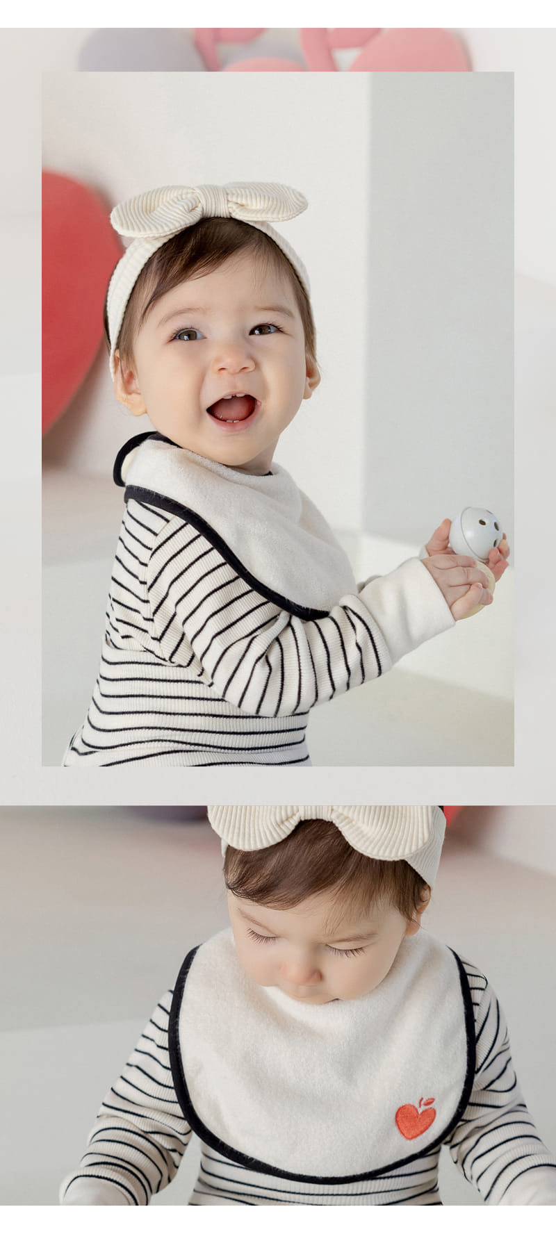 Kids Clara - Korean Baby Fashion - #babyoutfit - Mono Baby Bib - 3