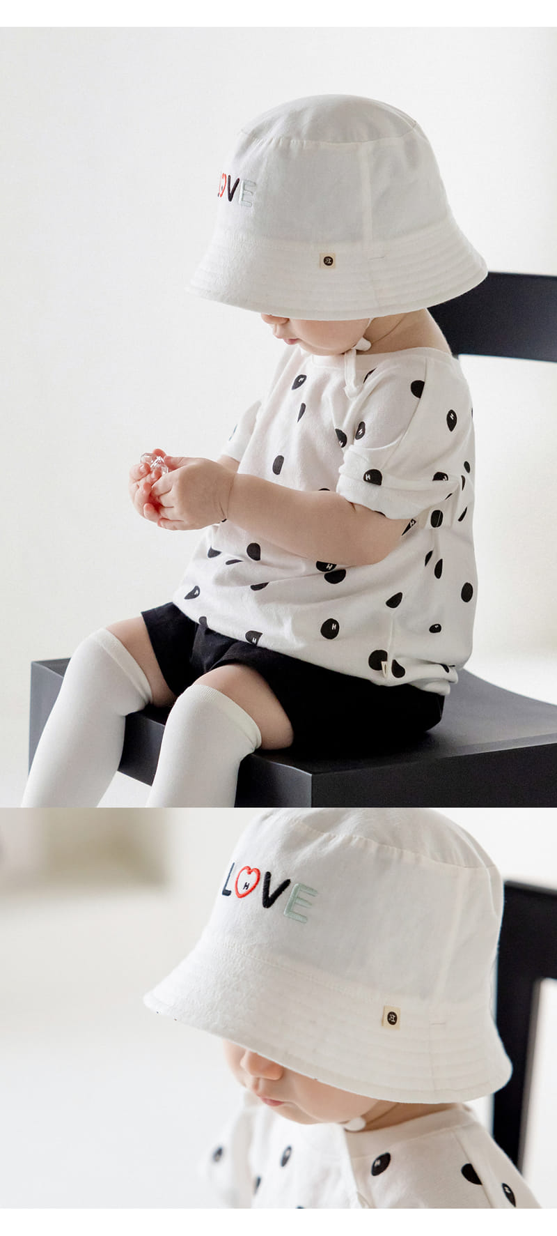 Kids Clara - Korean Baby Fashion - #babyoutfit - Cliff Reversible Baby Bucket Hat - 3