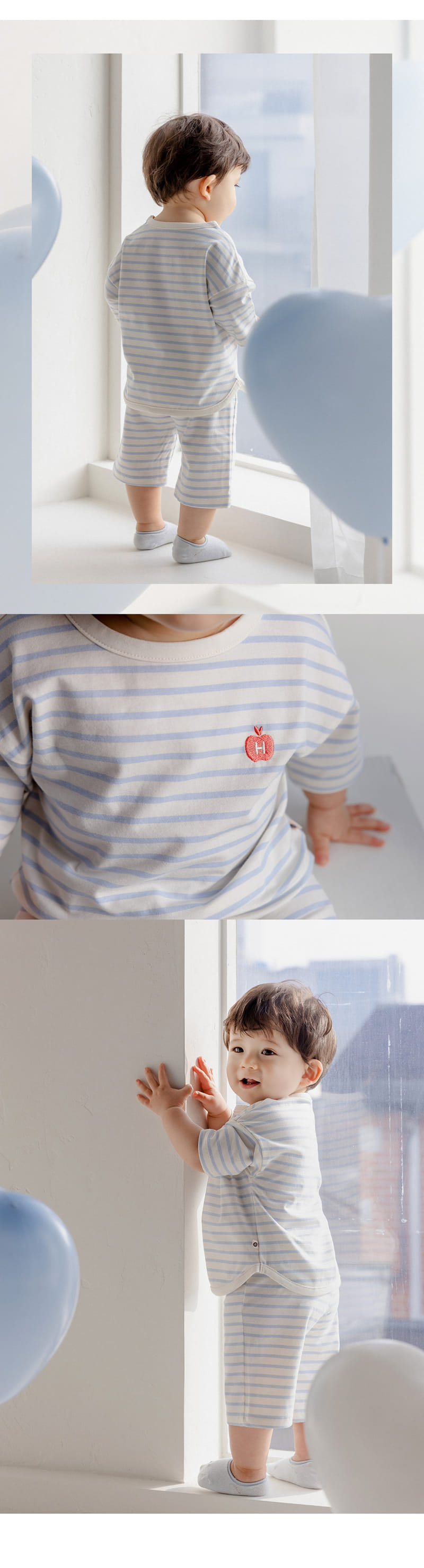 Kids Clara - Korean Baby Fashion - #babyoutfit - Ludden Baby Top Bottom Set - 8