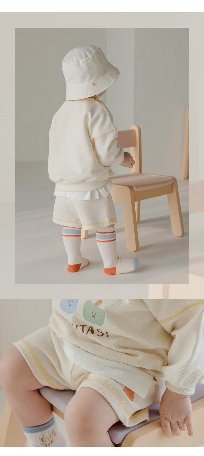 Kids Clara - Korean Baby Fashion - #babyoutfit - Luyarn Layered Long Baby Tee - 5