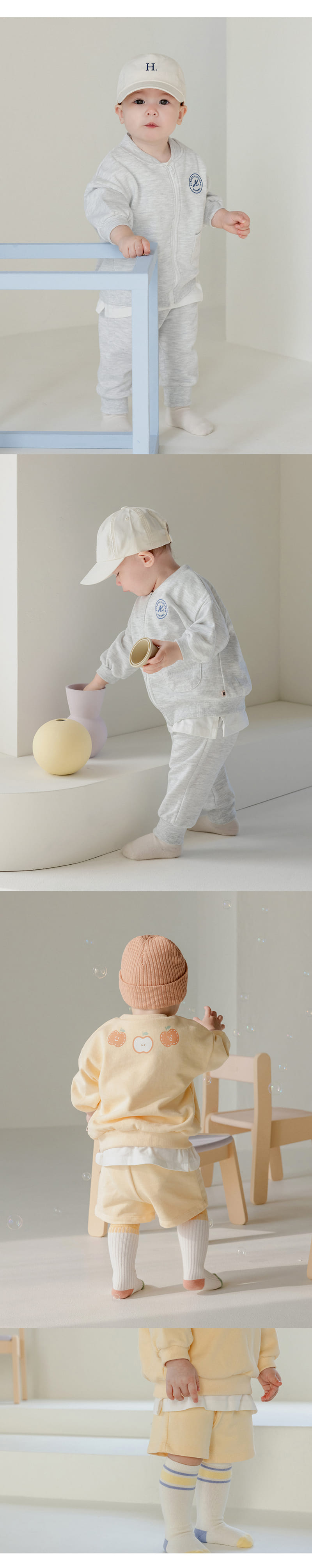 Kids Clara - Korean Baby Fashion - #babyoutfit - Luyarn Layered Long Baby Tee - 6