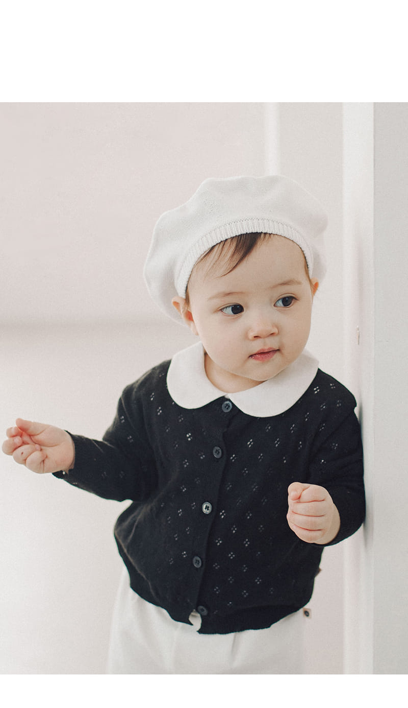 Kids Clara - Korean Baby Fashion - #babyoutfit - Baro Round Collar Tee 