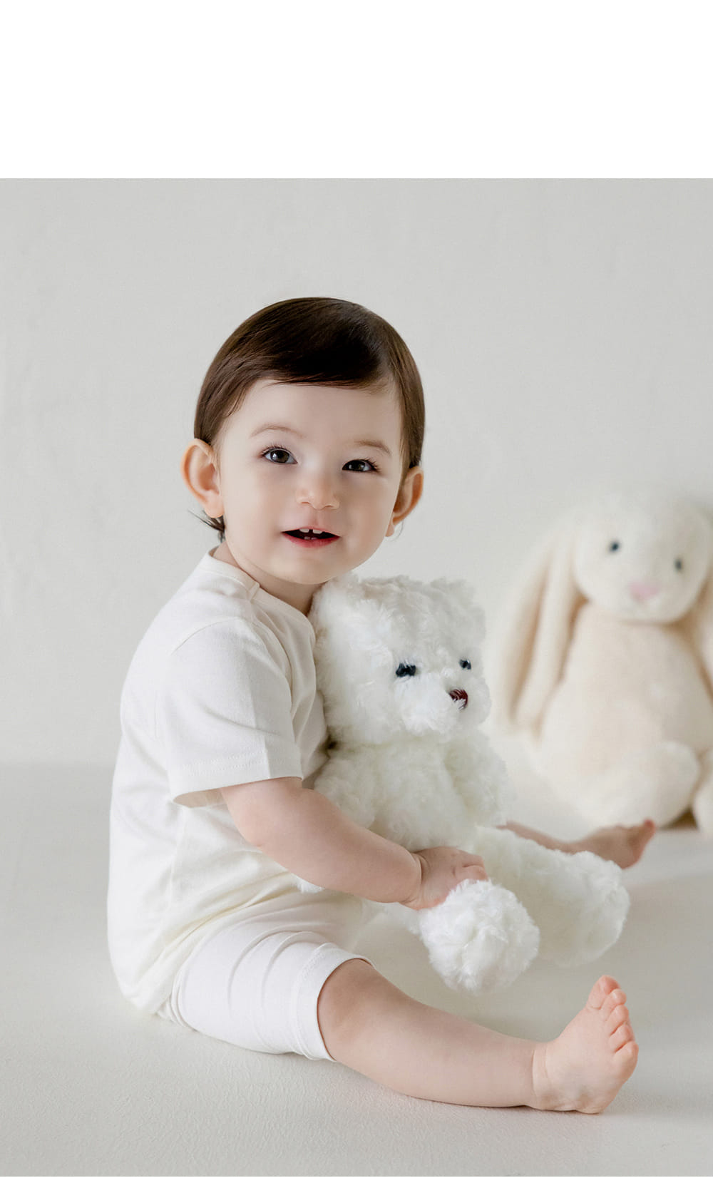 Kids Clara - Korean Baby Fashion - #babyoutfit - Pure Basic Baby Short Sleeve Tee