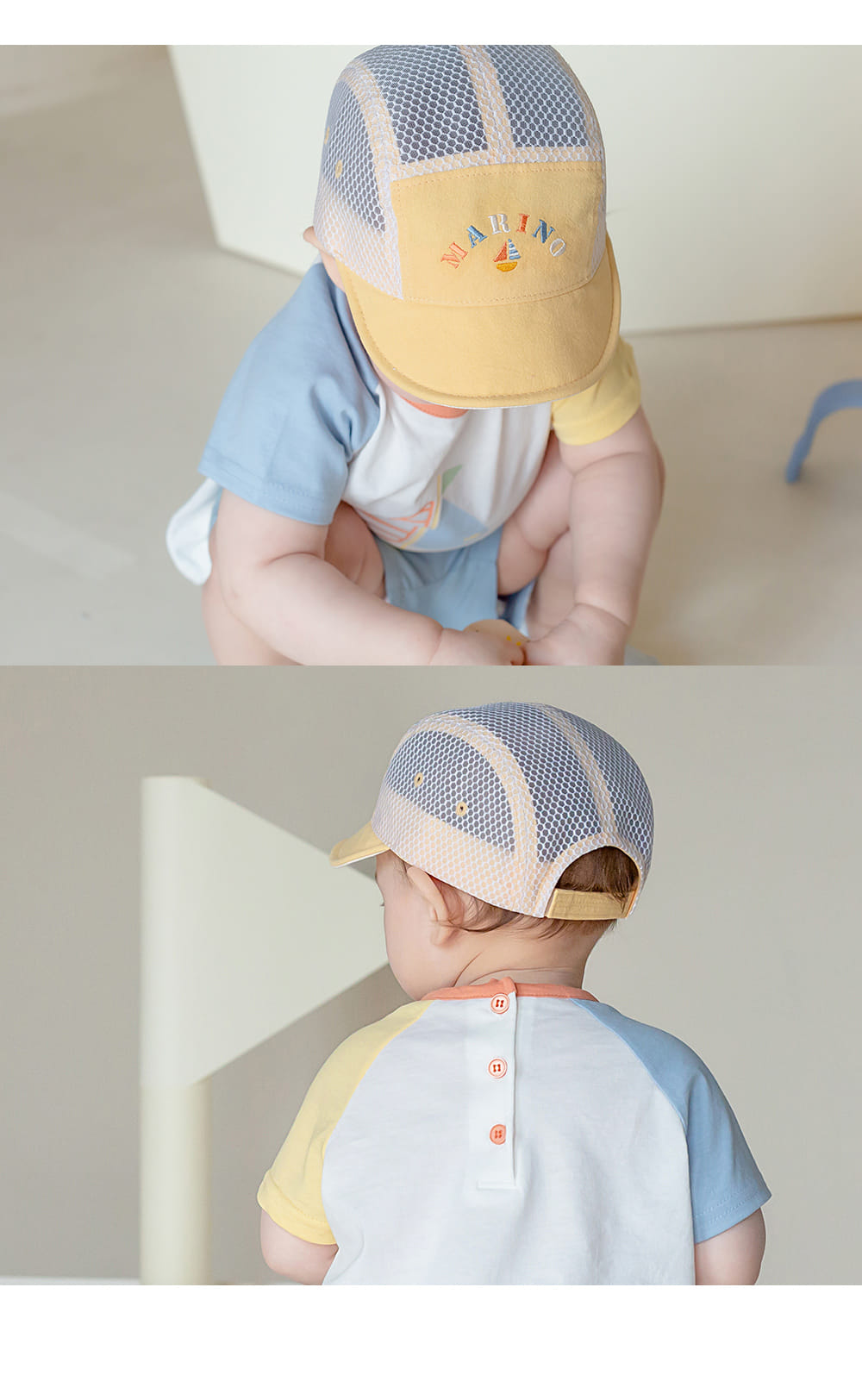 Kids Clara - Korean Baby Fashion - #babyoutfit - Rini Summer Baby Camp Cap - 8