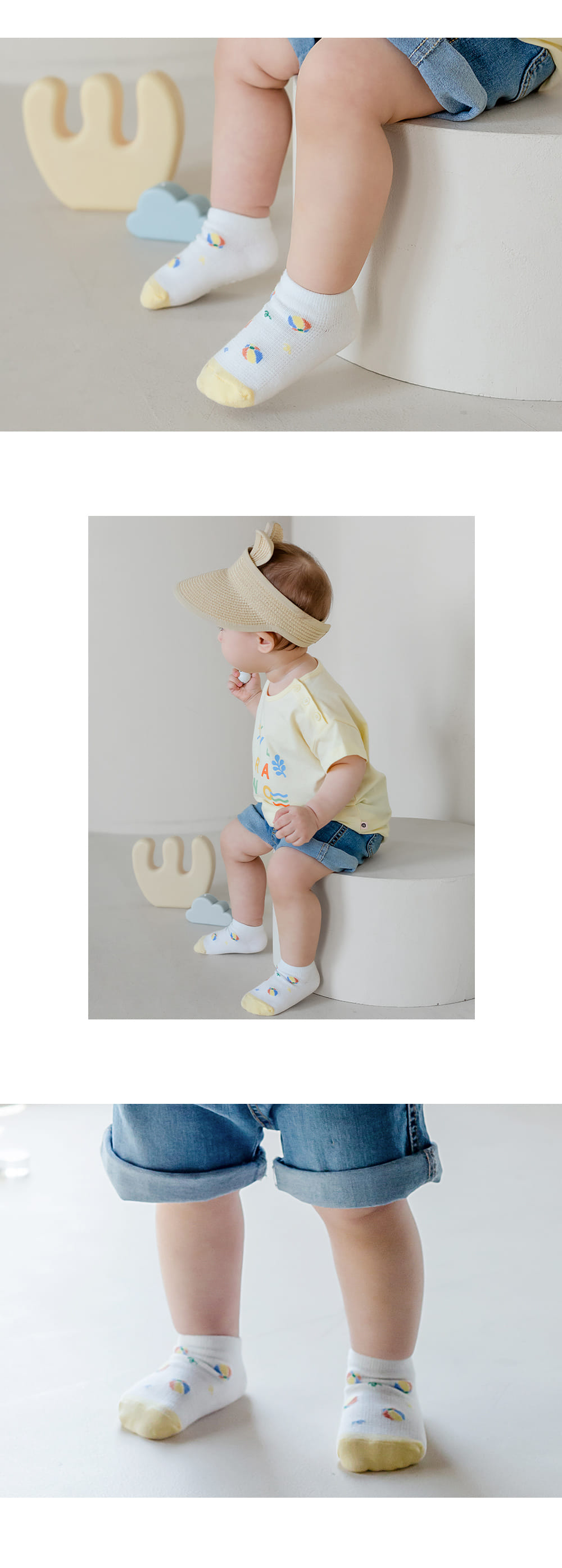 Kids Clara - Korean Baby Fashion - #babyoutfit - Bello Summer Baby Socks (5ea1set) - 6