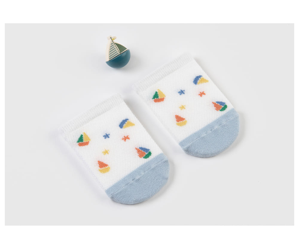 Kids Clara - Korean Baby Fashion - #babyoutfit - Barco Summer Baby Socks (5ea1set) - 5