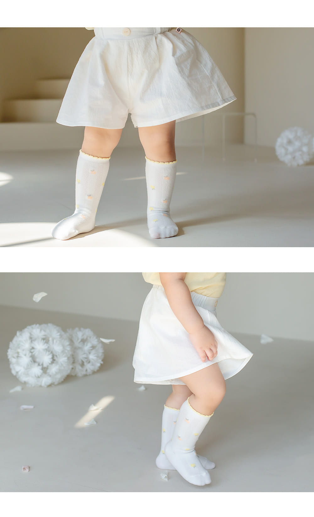 Kids Clara - Korean Baby Fashion - #babyoutfit - Leshu Summer Baby Knee Socks (5ea 1set) - 3