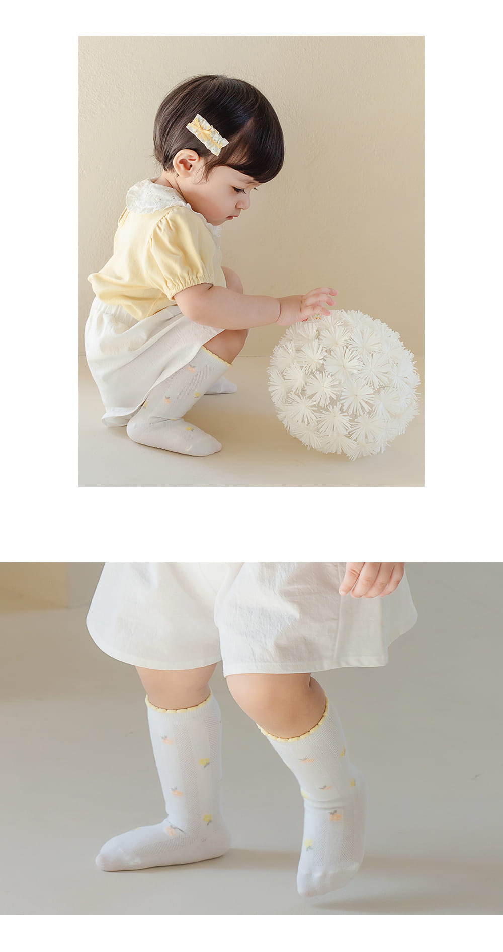 Kids Clara - Korean Baby Fashion - #babyoutfit - Leshu Summer Baby Knee Socks (5ea 1set) - 4