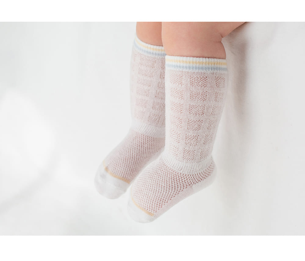 Kids Clara - Korean Baby Fashion - #babyoutfit - Jini Ice Baby Knee Socks (5ea 1set) - 3