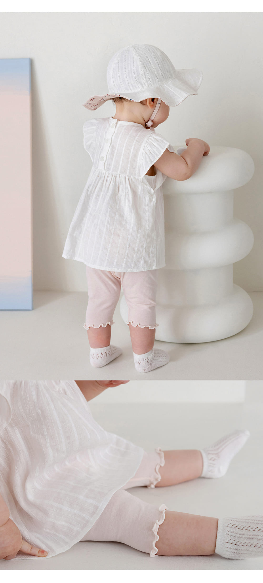 Kids Clara - Korean Baby Fashion - #babyoutfit - Hasmin Baby Short Leggings - 7