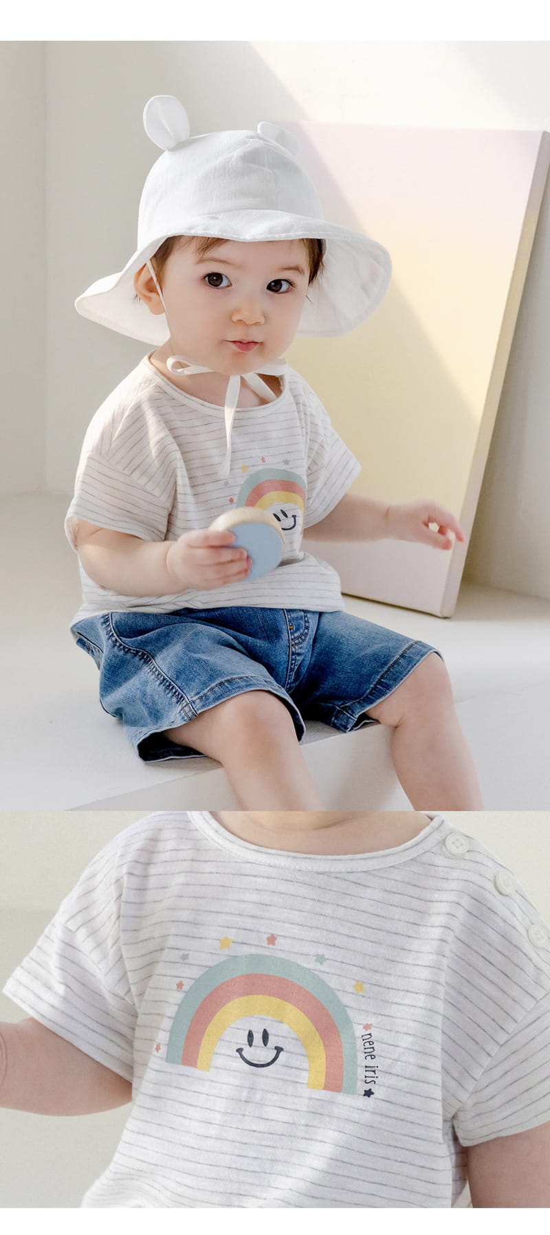 Kids Clara - Korean Baby Fashion - #babyootd - Moment Baby Short Sleeve Tee - 4