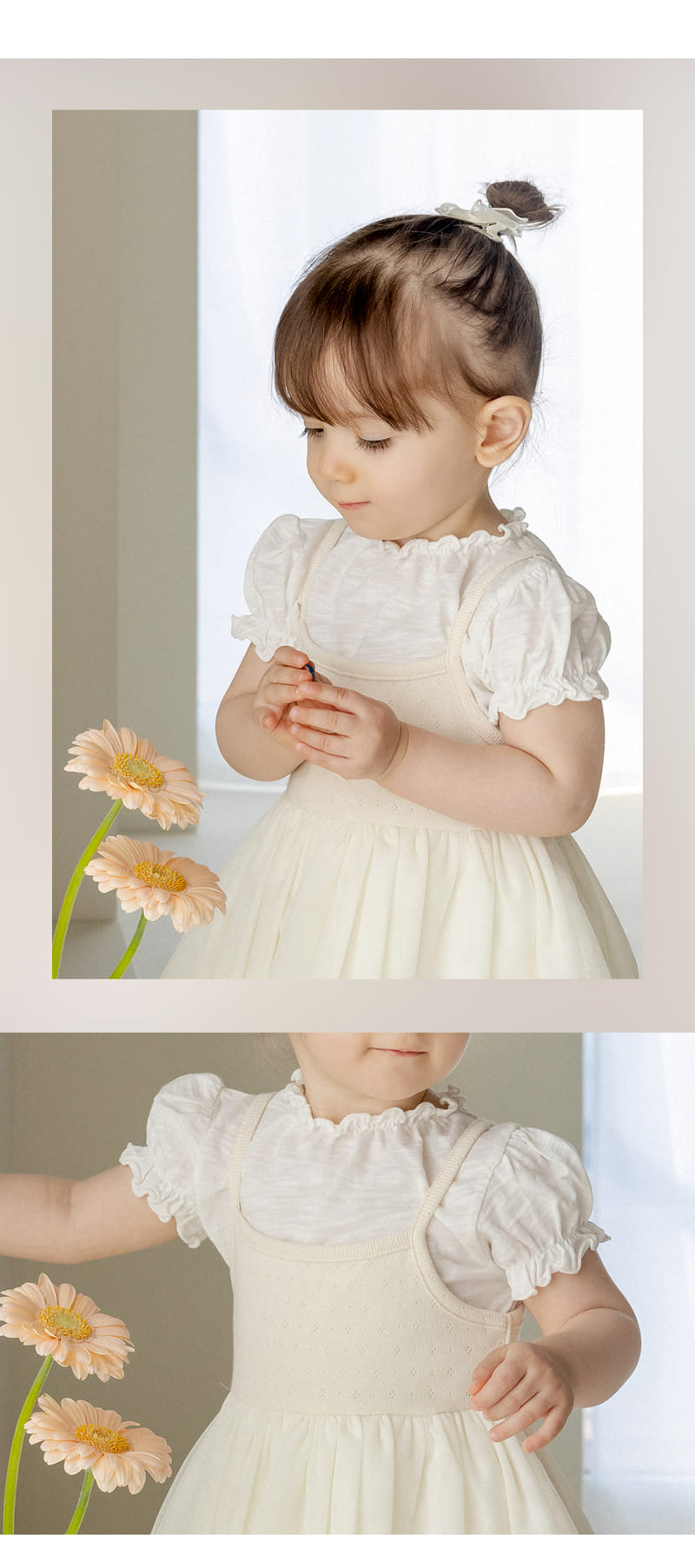 Kids Clara - Korean Baby Fashion - #babyoutfit - Shany Puff Baby Short Sleeve Tee - 4