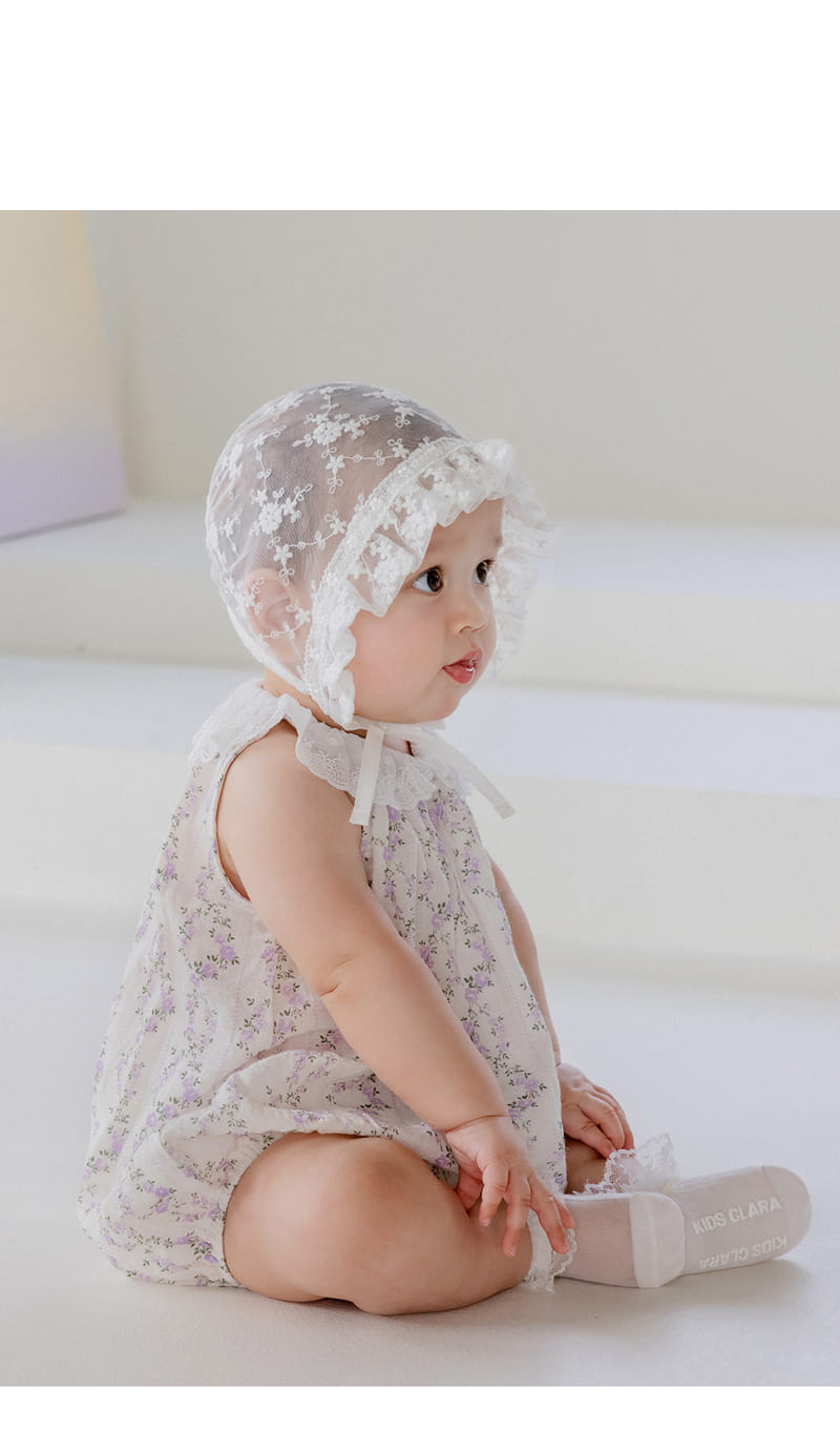 Kids Clara - Korean Baby Fashion - #babywear - Mello Lace Baby Bonnet