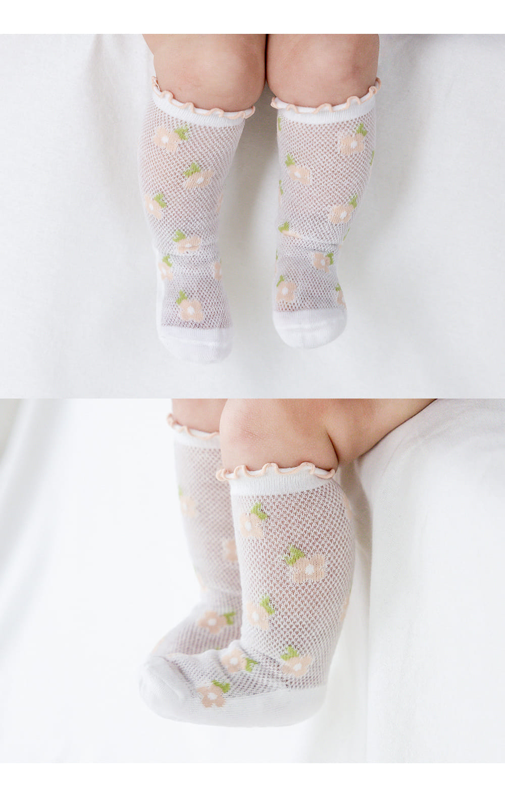 Kids Clara - Korean Baby Fashion - #babyoutfit - Viviana Ice Baby Knee Socks (5ea 1set) - 4