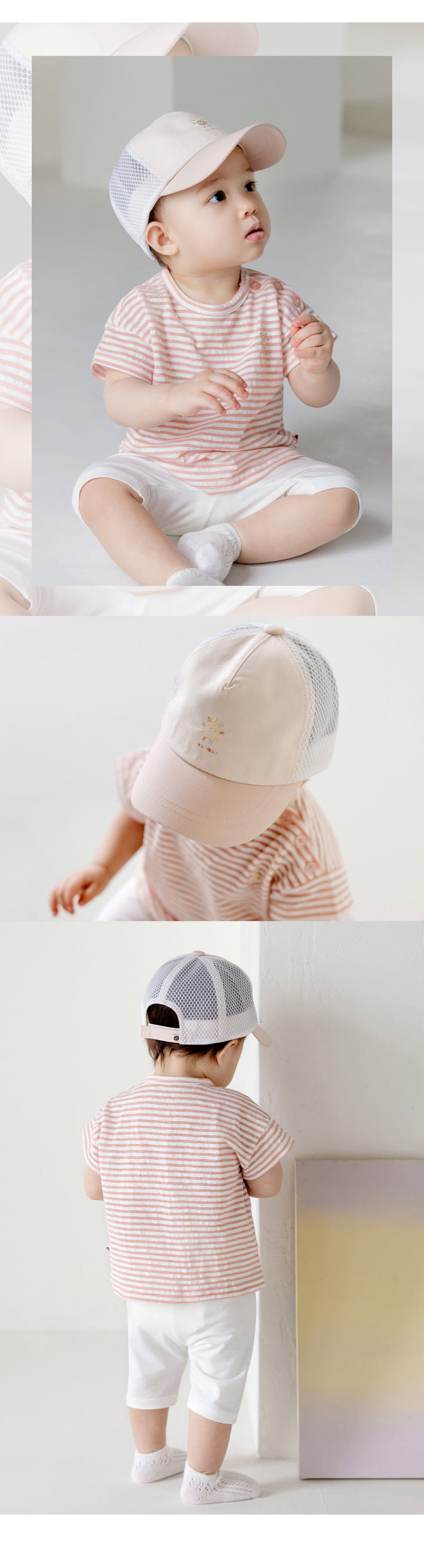 Kids Clara - Korean Baby Fashion - #babywear - Rani Summer Baby Ball Cap - 5