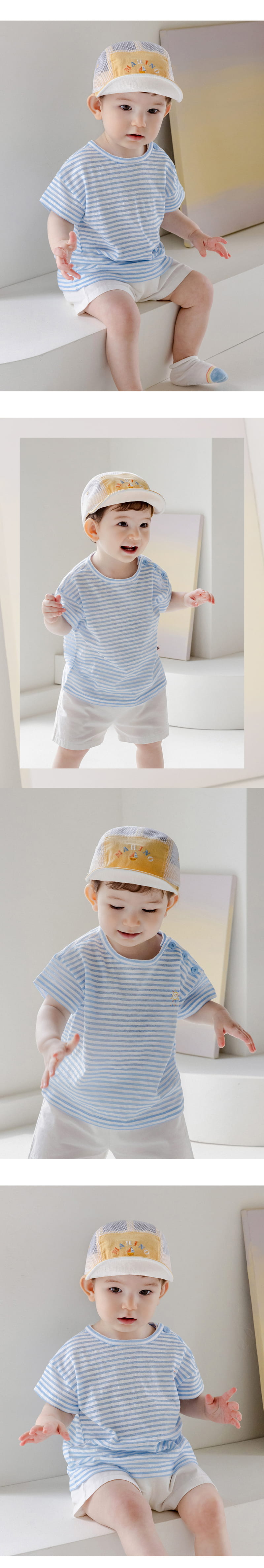Kids Clara - Korean Baby Fashion - #babyoutfit - Rani Baby Short Sleeve Tee - 4