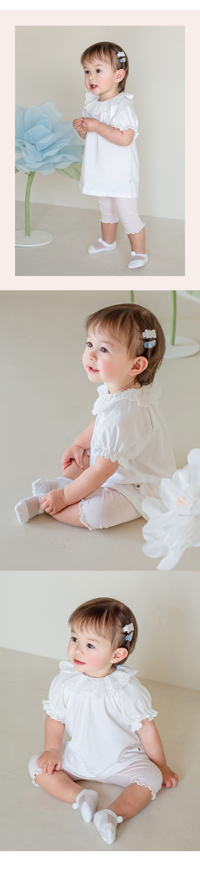 Kids Clara - Korean Baby Fashion - #babywear - Hasmin Baby Short Leggings - 8